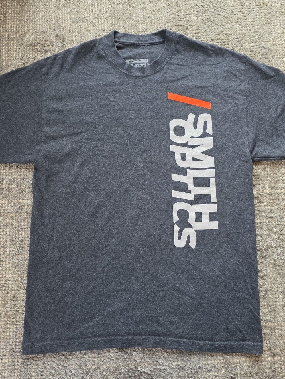 Smith Optics Charcoal Gray Graphic Tee Shirt Cotton Mens Large